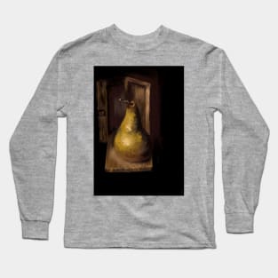 Pear in Wood Box Painting Renaissance Style Long Sleeve T-Shirt